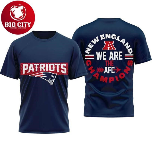 Patriots We Are The AFC Champions 2026 Two Sided Shirt