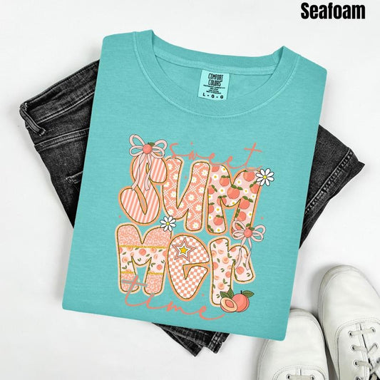 Peachy Summer Time Comfort Colors T-Shirt 'NLB' Hoodie, Sweatshirt | InkThreadWorks.com