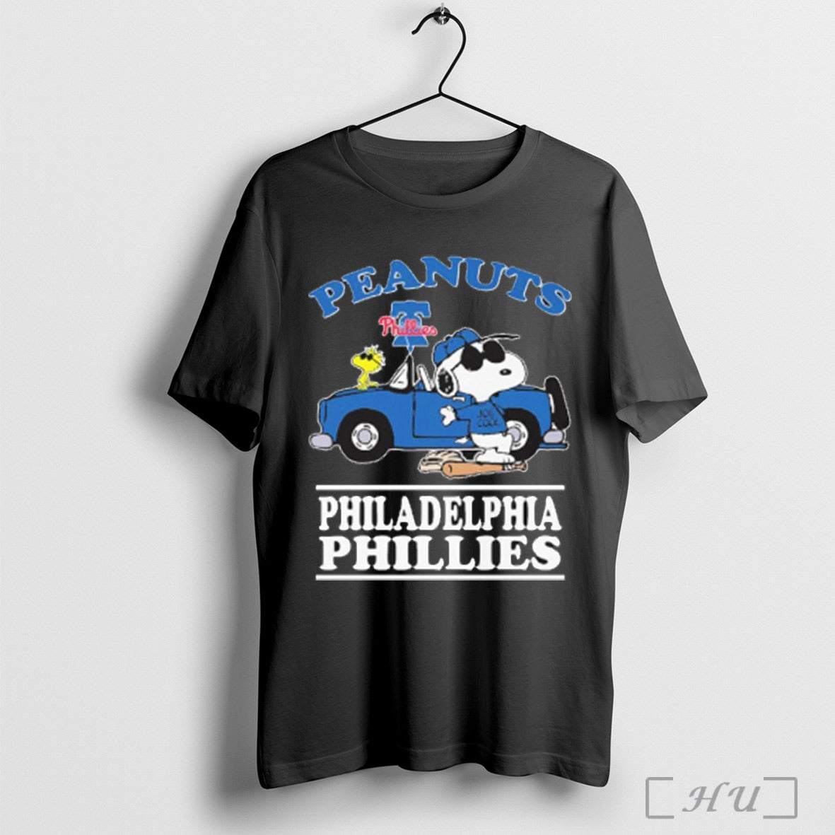 Peanuts Car Joe Cool Philadelphia Phillies Shirt
