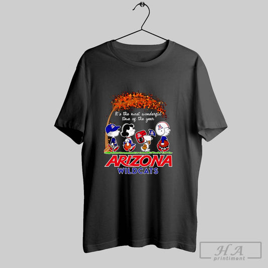 Peanuts Its The Most Wonderful Time Of The Year Arizona Wildcats Shirt Hoodie Sweater Longsleeve