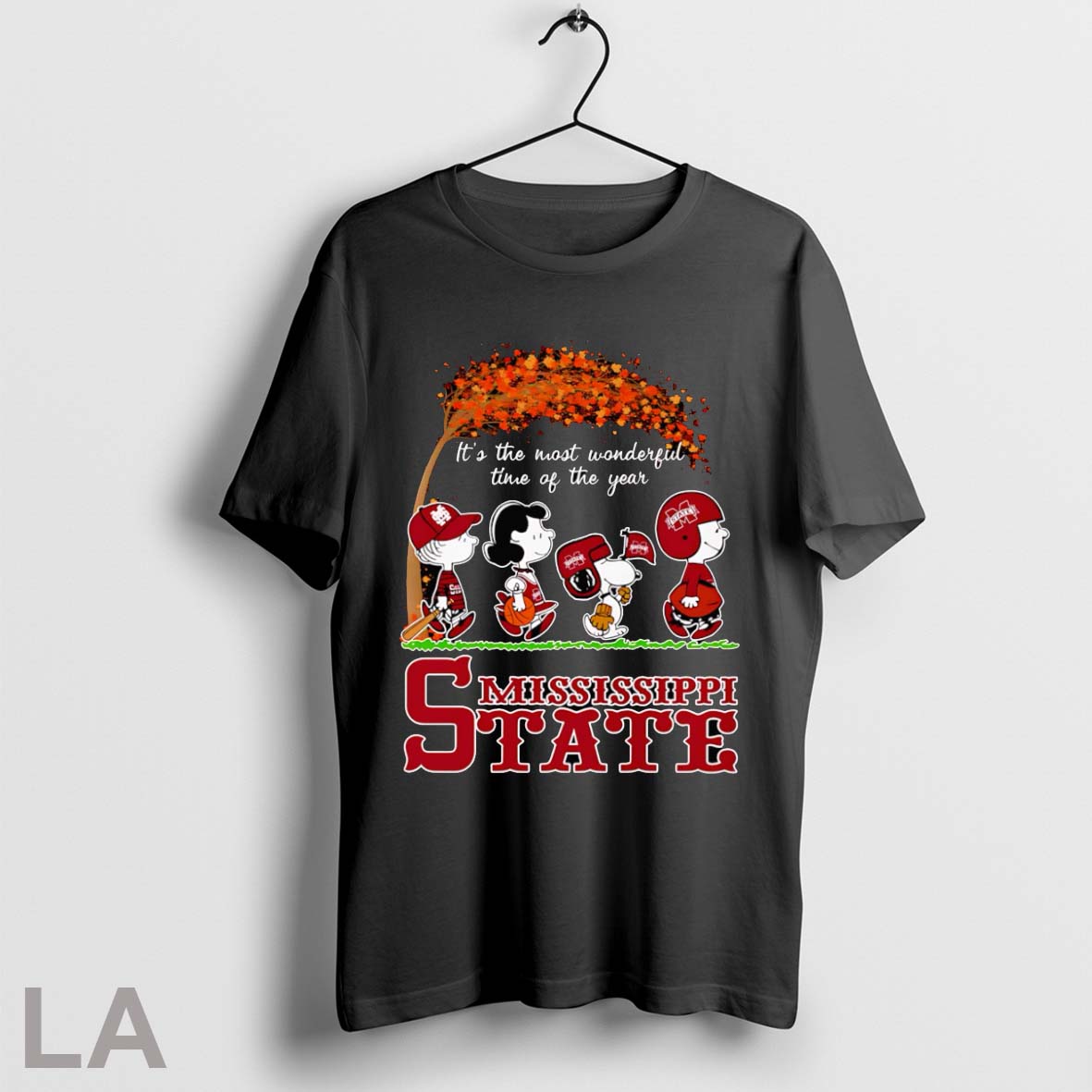 Peanuts Its The Most Wonderful Time Of The Year Mississippi State T Shirt