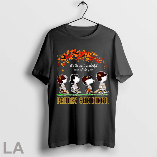 Peanuts Its The Most Wonderful Time Of The Year Padres San Diego T Shirt