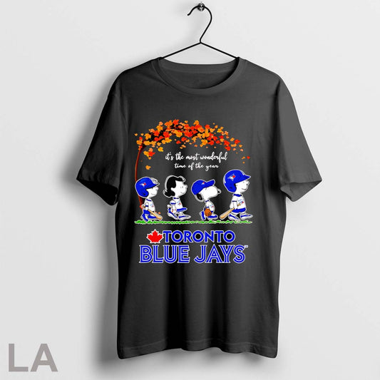 Peanuts Its The Most Wonderful Time Of The Year Toronto Blue Jays T Shirt
