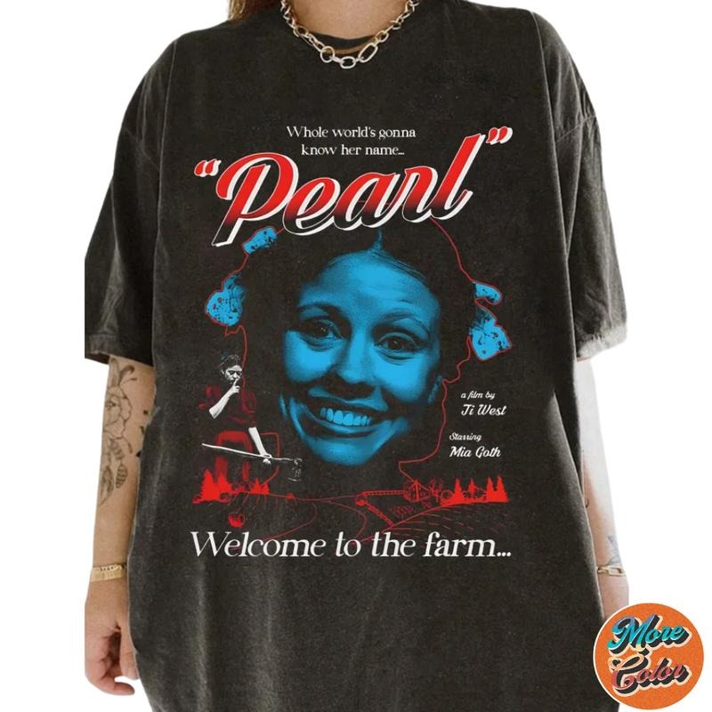 Pearl Horror movie Inspired Shirts, Cotton Unisex T-shirt, Crew Neck, Size S- 3XL, Menswear Top, Womenswear Top Underwear Streetwear