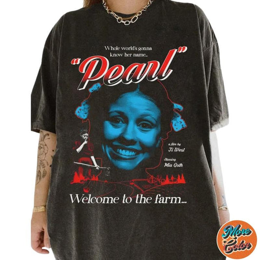 Pearl Horror movie Inspired Shirts, Cotton Unisex T-shirt, Crew Neck, Size S- 3XL, Menswear Top, Womenswear Top Underwear Streetwear