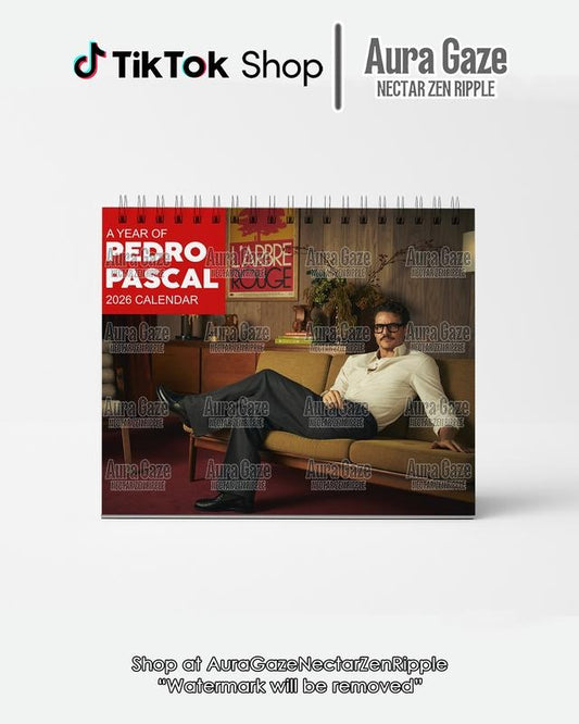 Pedro Pascal 2026 Wall Calendar Planner, Unique Holiday Gift, Fan Gift, Gift For Her, Pedro Pascal Celebrity Merchandise,...