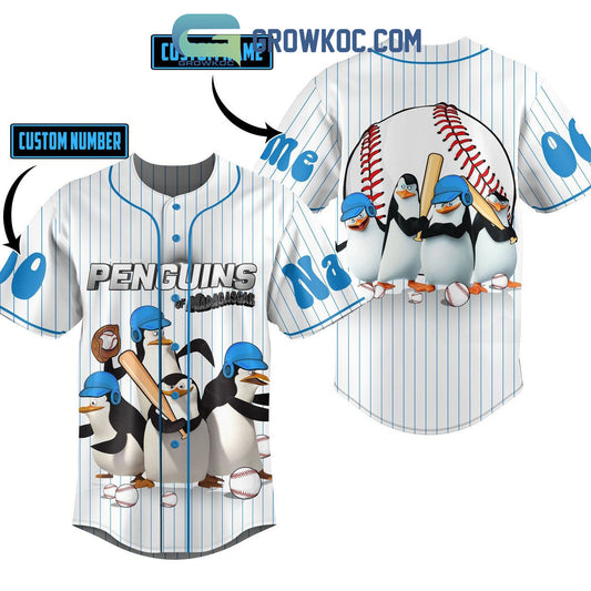 Penguins Of Madagascar Personalized Baseball Jersey