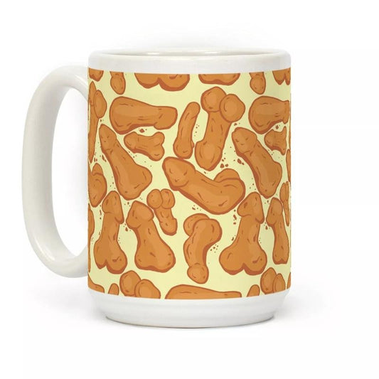 Penis Nuggets Pattern Coffee Mug 11oz-15oz, Printed in the USA, Handy for Coffee and Tea, Funny Coffee Mug, Gift Ideas