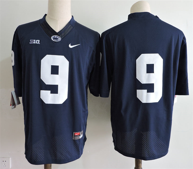 Penn State Nittany Lions Blue #9 Trace McSorley Style 3