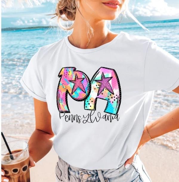 Pennsylvania Neon Splash DTF Transfers - THIS IS NOT A SHIRT Hoodie, Sweatshirt | InkThreadWorks.com