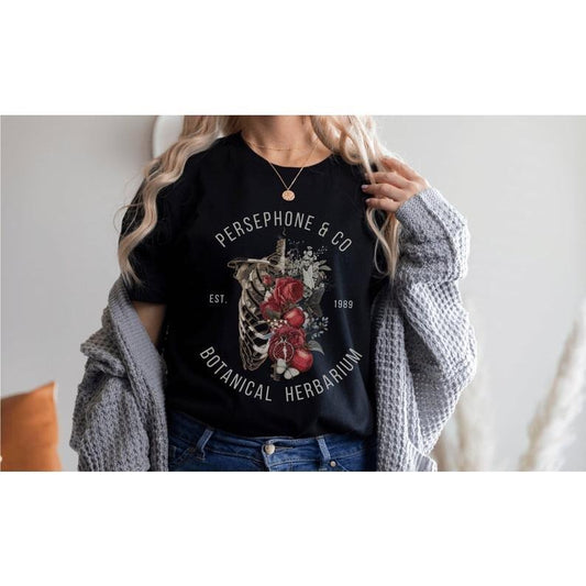 Persephone Greek Mythology Pomegranate Shirt Dark Academia Hades Booktok Light Academia Clothing Dark Cottagecore Greek...