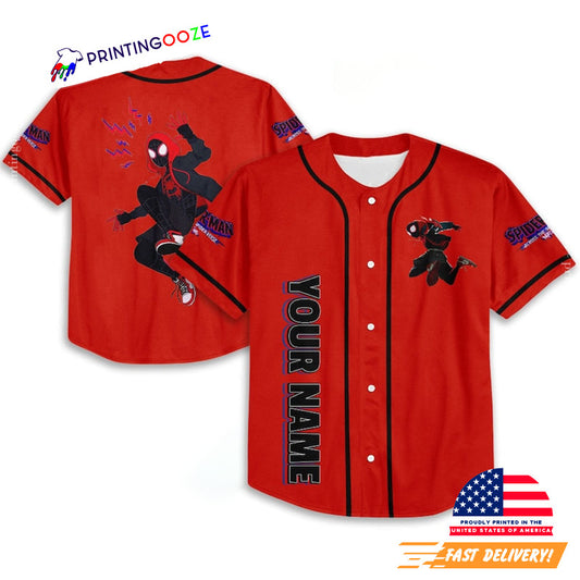 Personalized Miles Morales Comic Baseball Jersey