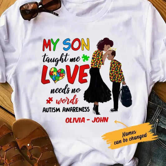 Personalized Autism Mom BWA Taught Me T Shirt AG41 65O36 Hoodie, Sweatshirt | InkThreadWorks.com