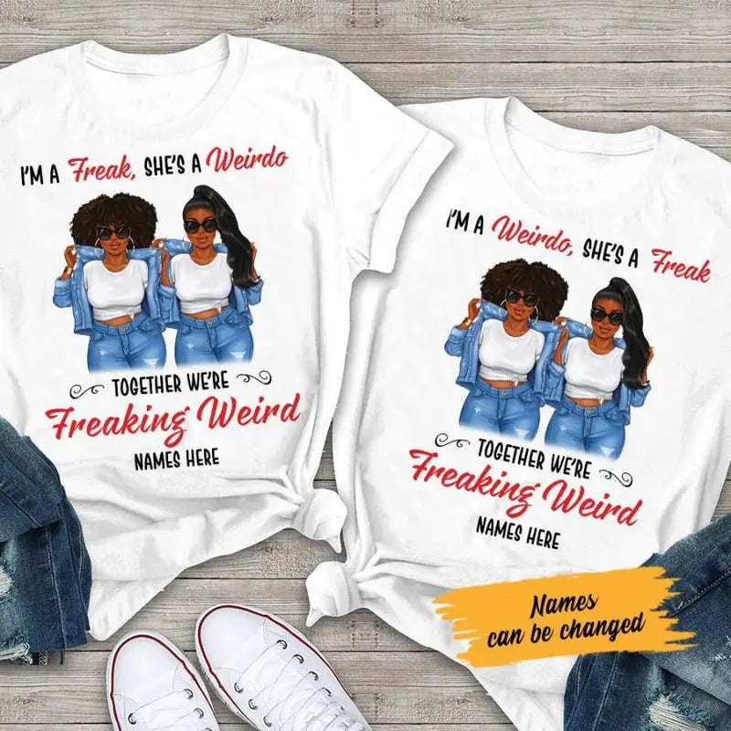 Personalized BWA Friends Couple T Shirt SB141 65O58 Hoodie, Sweatshirt | InkThreadWorks.com