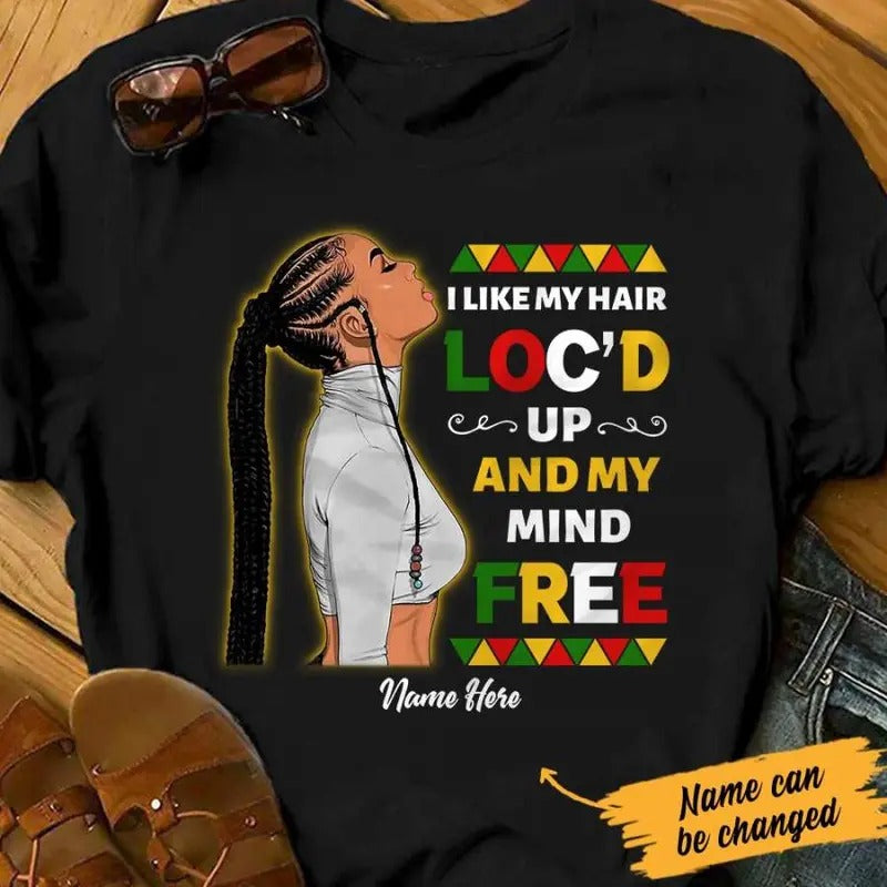 Personalized BWA Locs Up &amp; Mind Free T Shirt AG313 95O47 Hoodie, Sweatshirt | InkThreadWorks.com