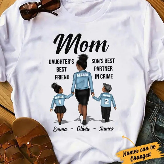 Personalized BWA Mom Daughter Son T Shirt AG71 81O34 Womenswear Clothing Hoodie, Sweatshirt | InkThreadWorks.com
