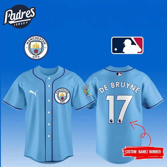 Personalized Custom Manchester City FC x MLB Club World Cup 2025 Baseball Jersey - Padres Jersey Oasis: Elevate Your Baseball Style Game