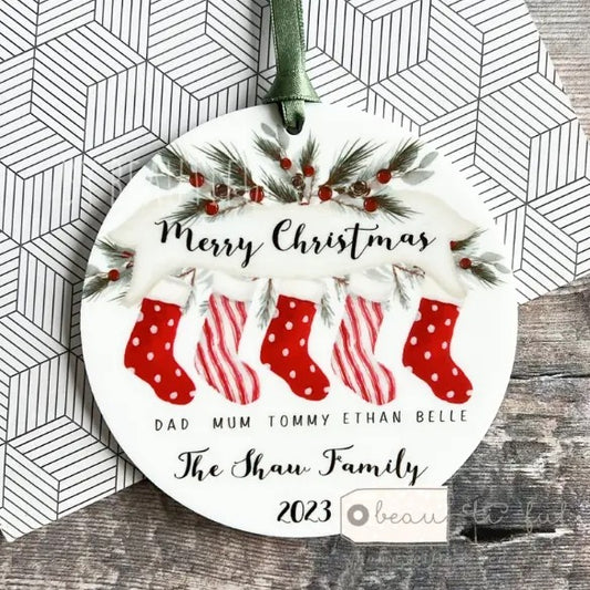 Personalized First Christmas Ornament for Baby - Hedgehog Design - Custom Name Gift - Holiday Tree Decoration - 1st Xmas...