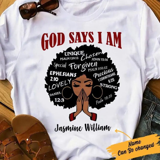 Personalized God Says BWA T Shirt JL311 85O57 Hoodie, Sweatshirt | InkThreadWorks.com