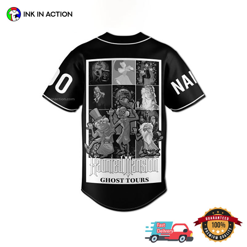 Personalized Haunted Mansion Ghost Tours Baseball Jersey