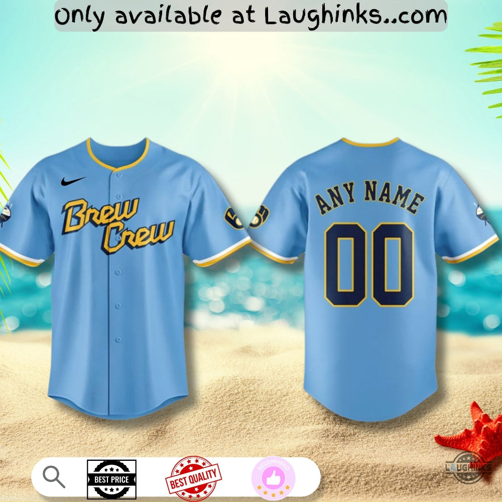 Personalized Milwaukee Brewers City Connect Hawaiian Shirt Giveaway 2022