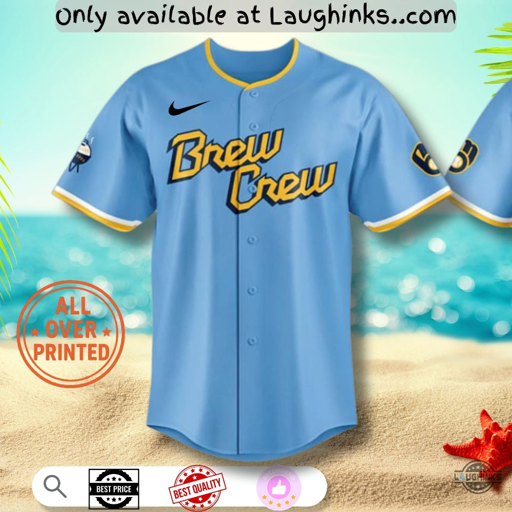 Personalized Milwaukee Brewers City Connect Hawaiian Shirt Giveaway 2022
