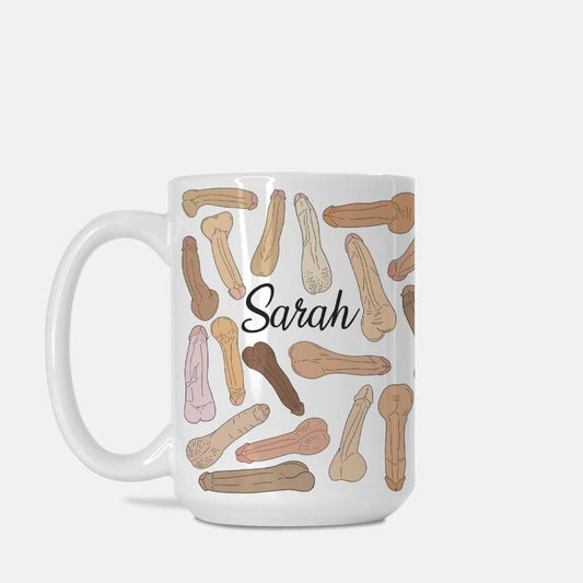 Personalized Penis Dick Adult Humor Funny Gag Gift, Bachelorette Penis Coffee Mug, Graphic Tees, Funny Coffee Mug Gift