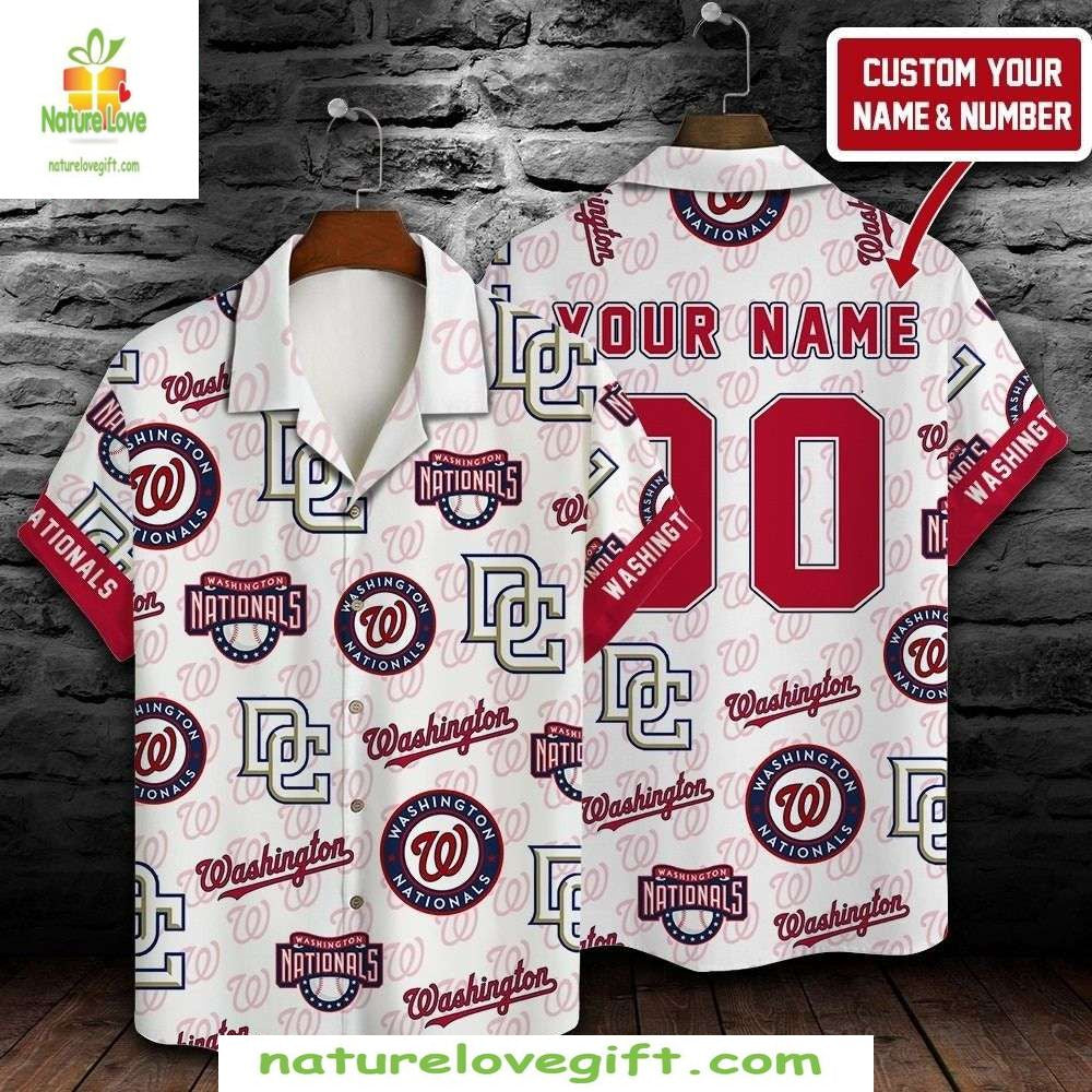 Washington Nationals Hawaiian Shirt Personalized MLB Baseball Apparel