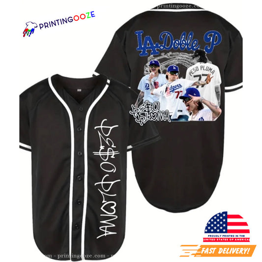 Peso Pluma Doble P LA Baseball Jersey