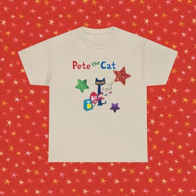 Pete the Cat Shirt - Childhood Memories Tee | Cute Cartoon Character Apparel Hoodie, Sweatshirt | InkThreadWorks.com