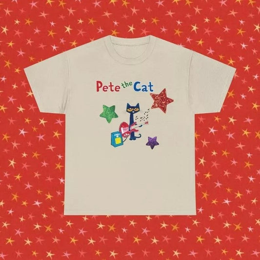 Pete the Cat Shirt - Childhood Memories Tee | Cute Cartoon Character Apparel Hoodie, Sweatshirt | InkThreadWorks.com