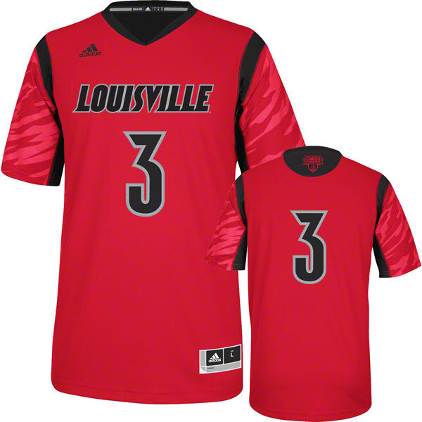 Peyton Siva #3 Red Big East Logo 1