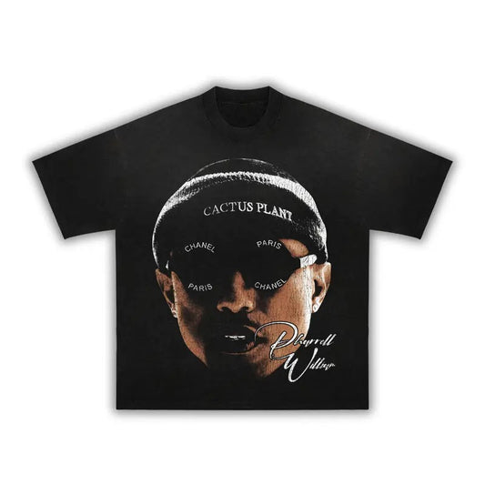 Pharrell Big Face T-Shirt Graphic Cotton Rap Tee Gift For Fans, Gift For Women