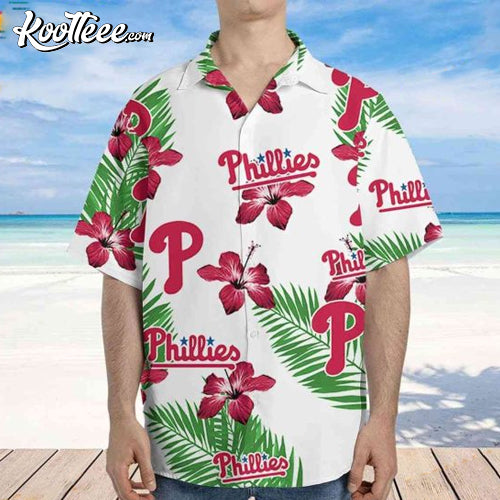 Philadelphia Phillies MLB Hibiscus Flower Pattern Hawaiian Shirt