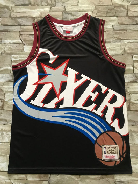 Philadelphia 76ers 76 mitchell&ness Retro Black Style 5