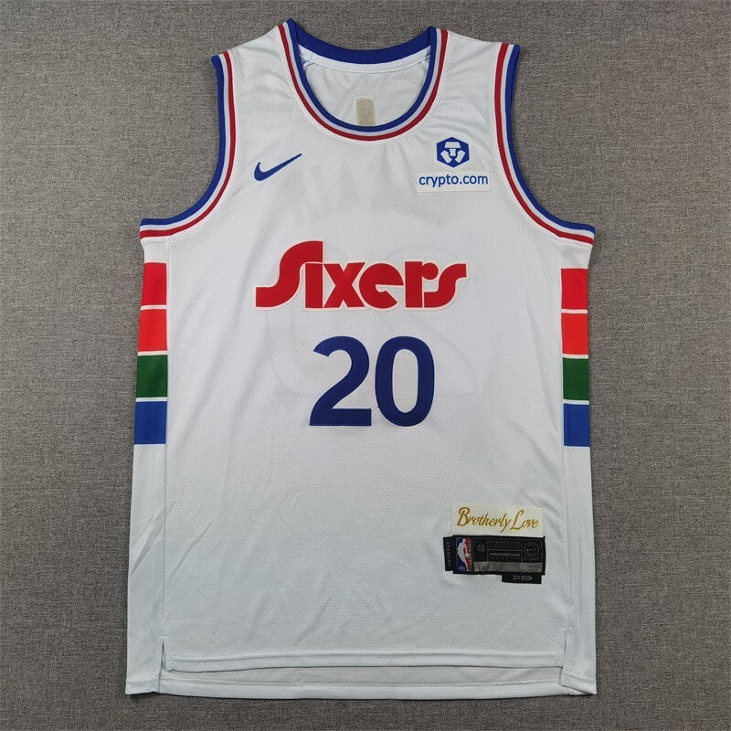 Philadelphia 76ers #20 McCain 76 Team 20 # Ja · City Edition White Style 2