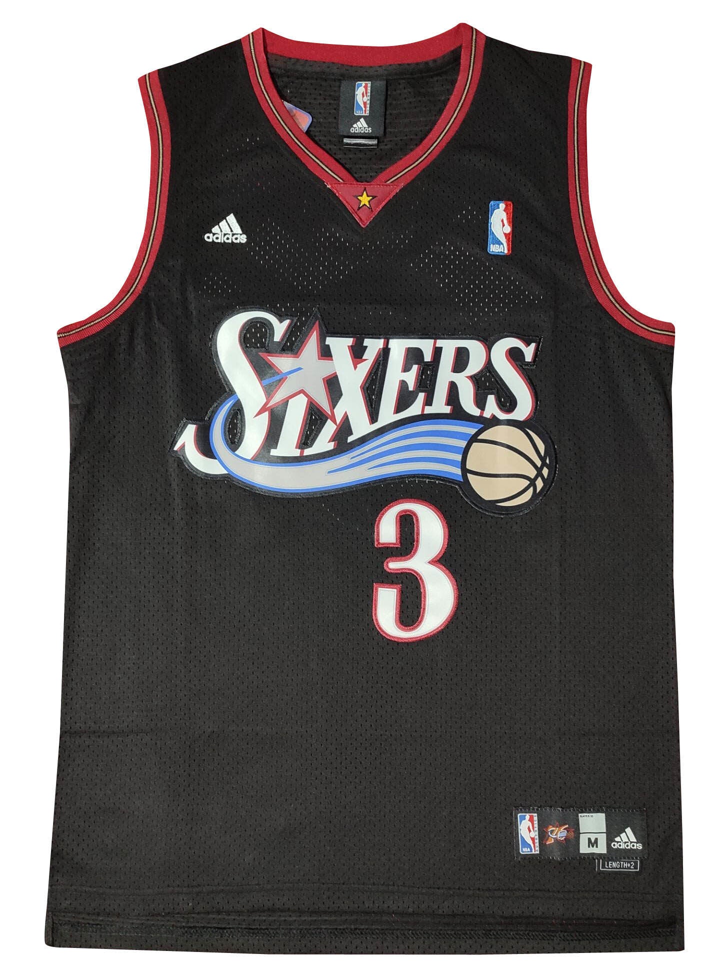 Philadelphia 76ers #3 Allen Iverson Phillies 76 Team Iverson IVERSON Black Premium Mesh Style 1