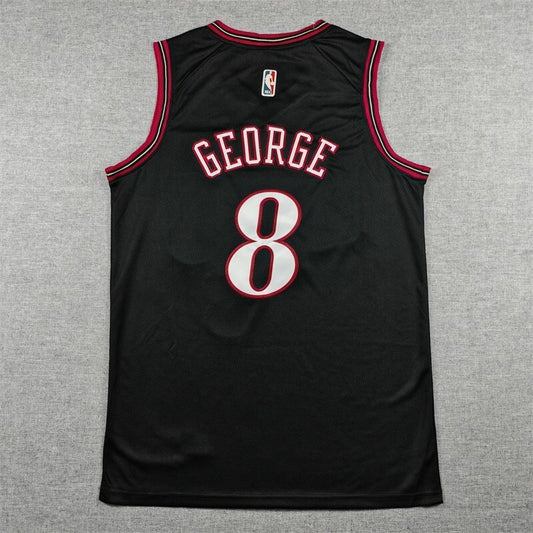 Philadelphia 76ers #8 Paul George 26 76 Classic Black Style 1