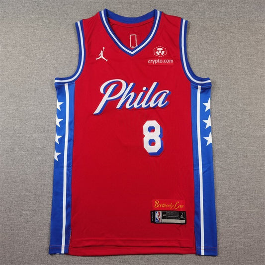 Philadelphia 76ers #8 Paul George 76 8 Red s-xxl Style 2