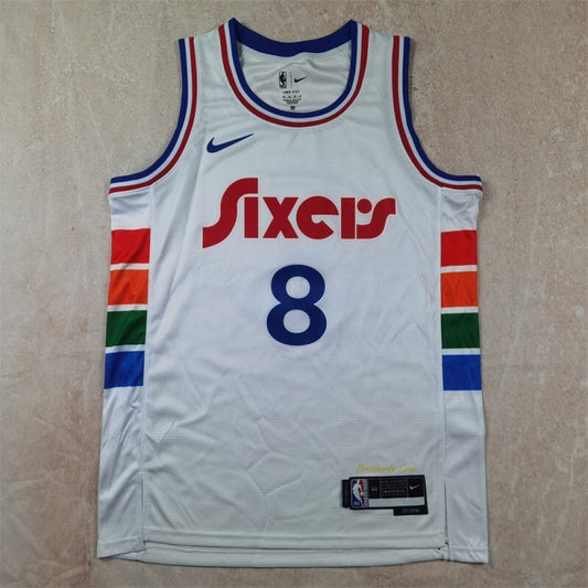 Philadelphia 76ers #8 Paul George Hot Press 76 Style 2