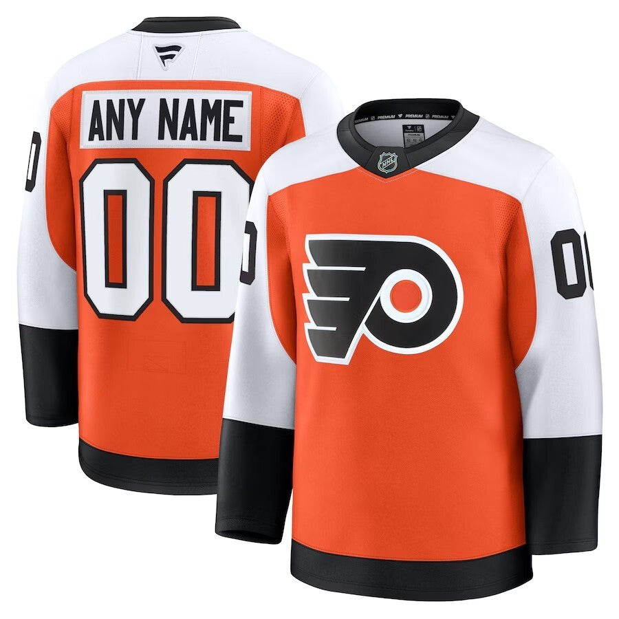 Philadelphia Flyers Fanatics Home Premium Custom Jersey - Orange