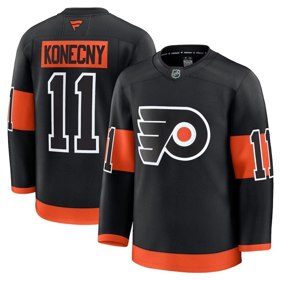 Philadelphia Flyers #11 Travis Konecny Alternate Premium Jersey - Black