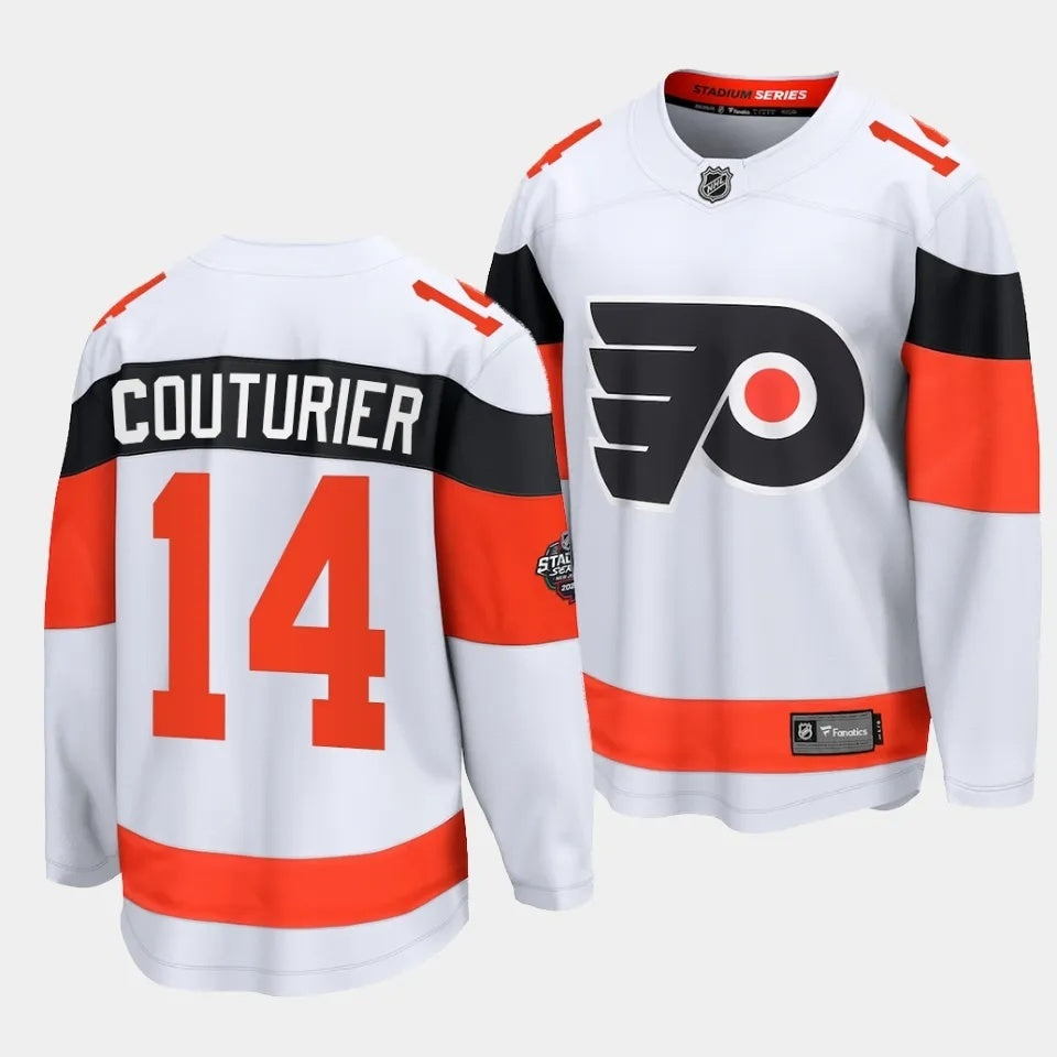 Philadelphia Flyers #14 Sean Couturier 2024 NHL Stadium Series Jersey – White