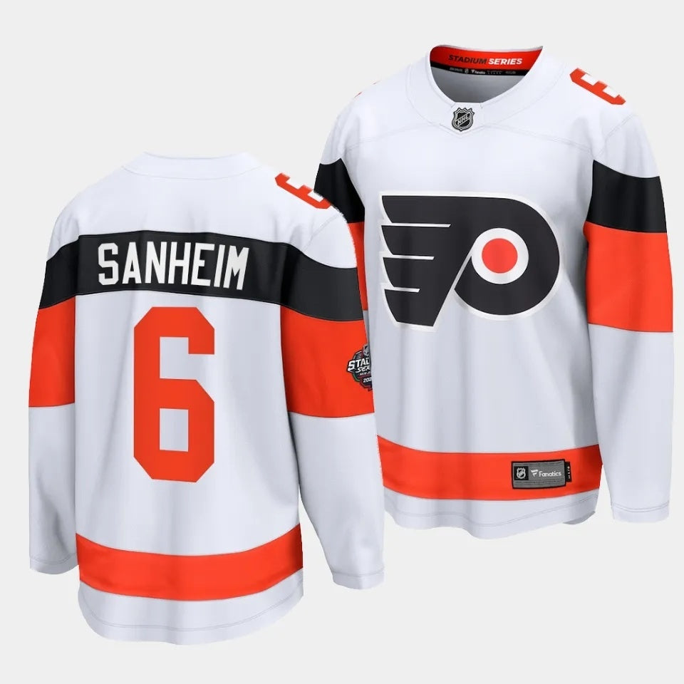 Philadelphia Flyers #6 Travis Sanheim 2024 NHL Stadium Series Jersey – White