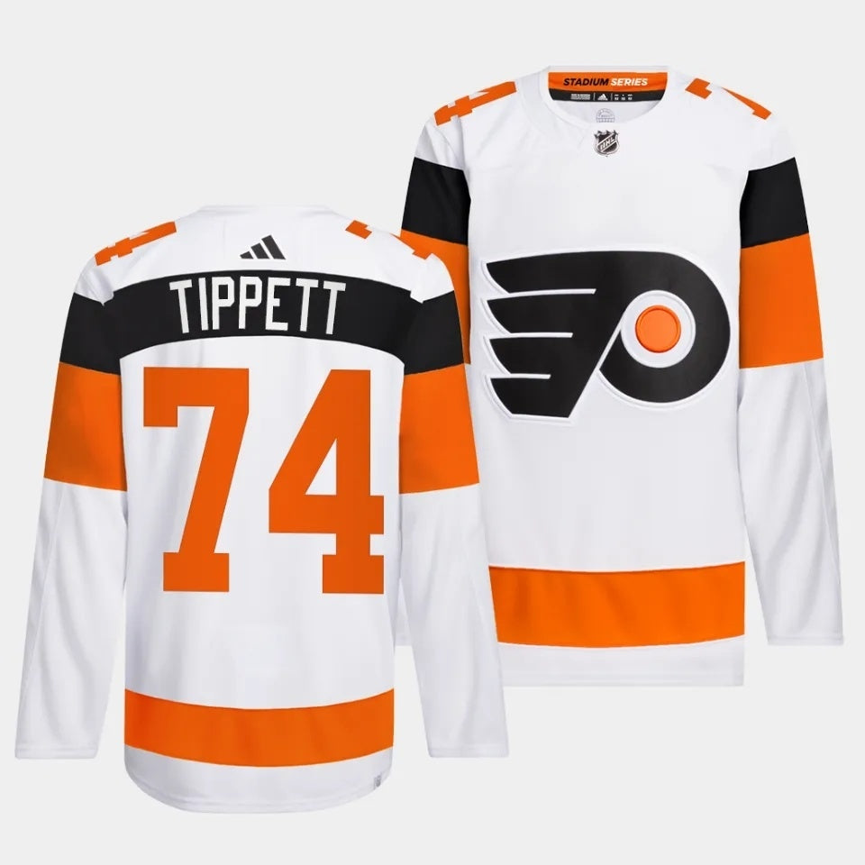 Philadelphia Flyers #74 Owen Tippett 2024 NHL Stadium Series White Jersey