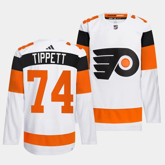 Philadelphia Flyers #74 Owen Tippett 2024 NHL Stadium Series White Jersey