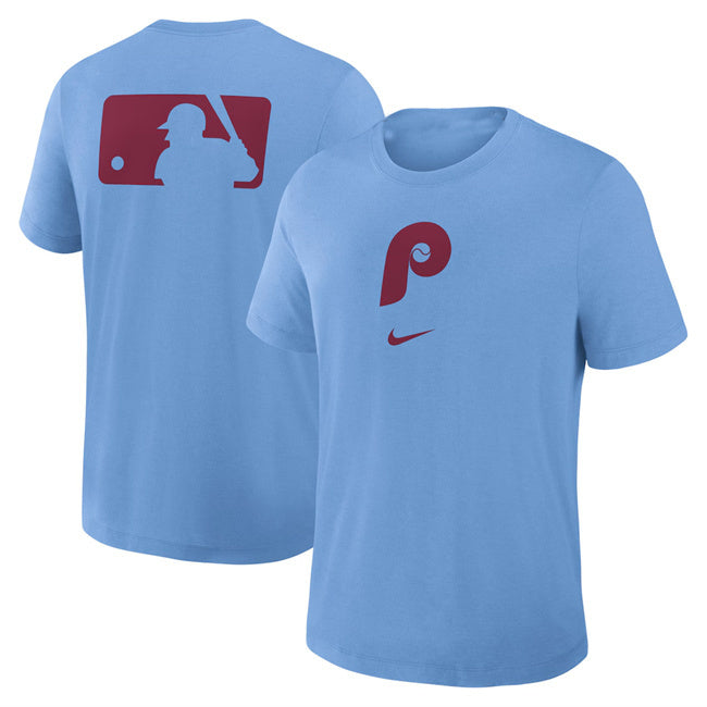 Philadelphia Phillies Blue Early Work Tri-Blend Dri-FIT T-Shirt