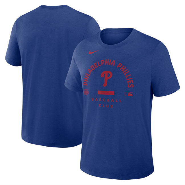 Philadelphia Phillies Royal Collection Early Work Tri-Blend Dri-FIT T-Shirt