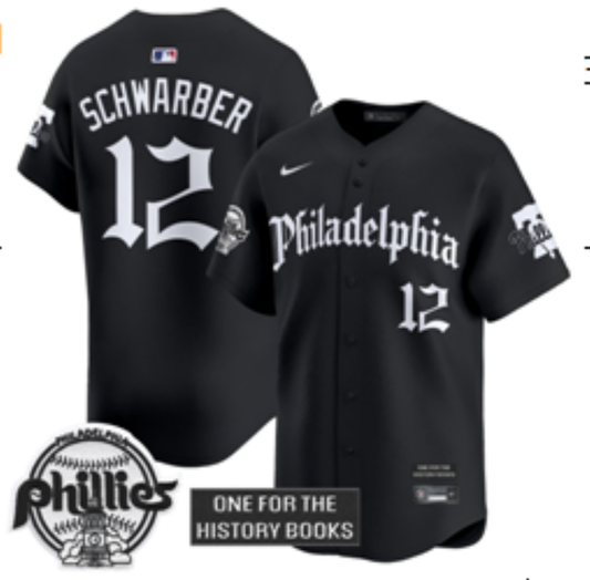 Philadelphia Phillies #12 Kyle Schwarber 5 Collaboration