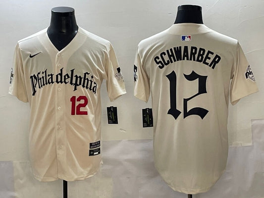 Philadelphia Phillies #12 Kyle Schwarber Phillies 5 Collaboration Style 2